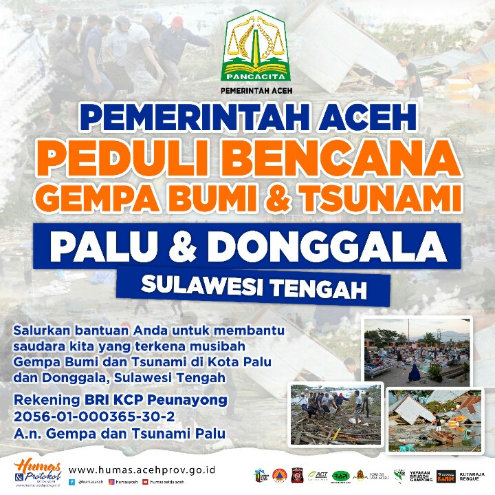 Donasi Aceh untuk Palu Terus Mengalir